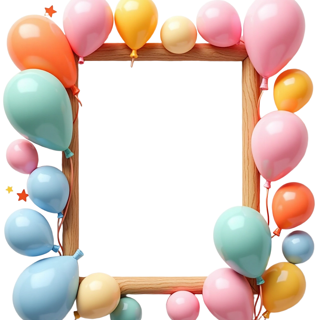 Colorful Balloon Frame